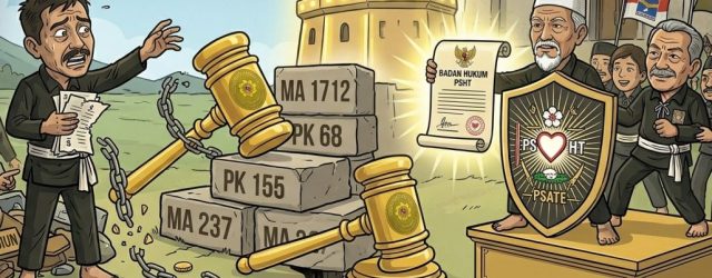 Mas Bagus Rizki Dinarwan (BRD) putra almarhum Mas Tarmadji (mantan Ketua Umum PSHT) sedang menggugat Kementrian Hukum & HAM RI dengan klasifikasi perkara “TF” (Tindakan [&hellip;]