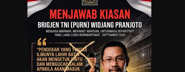 Sehubungan dengan beredarnya artikel rilis di sebuah portal yang mengatasnamakan PSHT Madiun tertanggal 4 Agustus 2026, yang memuat pernyataan Kangmas Brigjen TNI (Purn) Widjang Pranjoto [&hellip;]